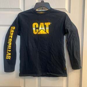 CAT Caterpillar Big Boys Crew Neck Long Sleeve T-Shirt XL (18-20)
